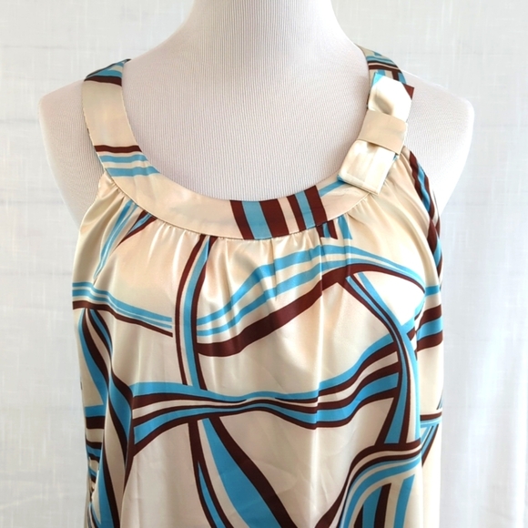 BCBGMAXAZRIA sleeveless shift dress with bow NWT - Picture 2 of 10